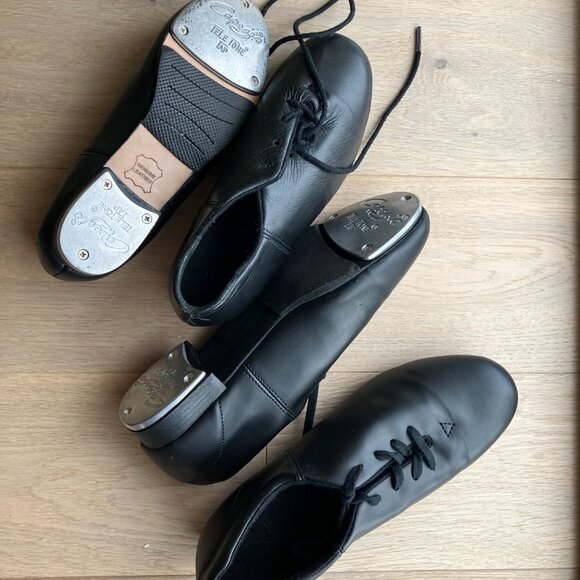 Two (2) Pair Boys Capezio Tap Shoes - Picture 3 of 3